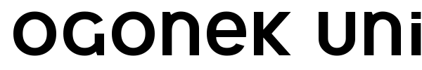 Ogonek Unicase font preview